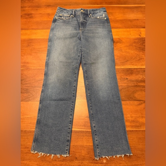 Good American Denim - Good American Blue Straight Leg Jeans